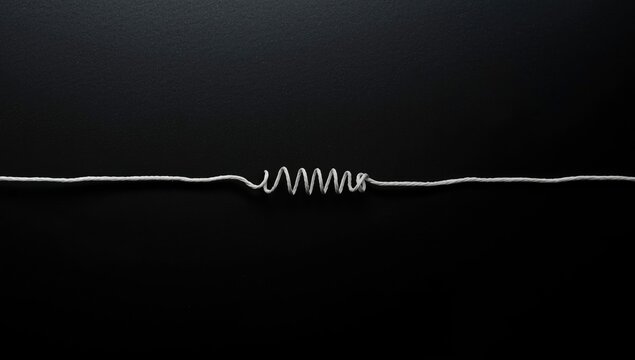 Dental retracting cord in white for gingiva management during oral treatment, focusing on safety and hygiene