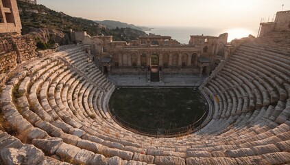 Ruins of Troy from ancient times, urban erosion risk