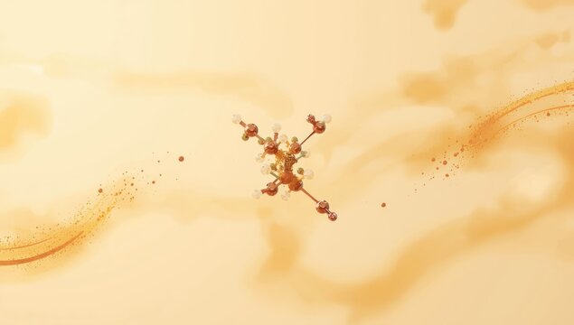 Representation of curcumin, the active compound in turmeric, as a stylized 2D chemical diagram