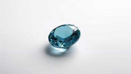 Mineral gemstone Blue Aventurine isolated on white surface, suitable for craft and manufacturing use