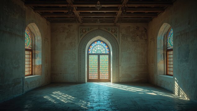 Traditional Kashan house interior showcasing Persian architecture, restoration work, cultural preservation