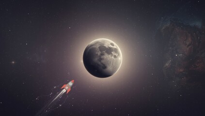 Naklejka premium Mercury planet in outer space, suitable for astronomy background or science layout