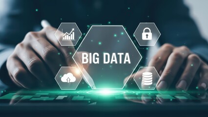 Big data analytics concept for business intelligence and digital transformation insights