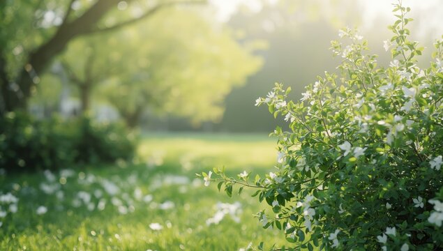 Snowbush with vibrant green foliage and delicate white blossoms, ideal for outdoor ornamental planting