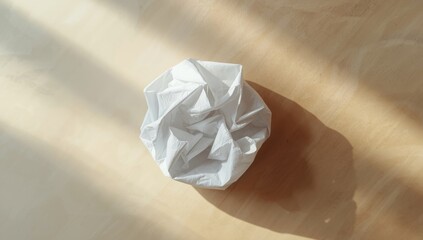 Wrinkled paper serving as an artistic backdrop for text and visual composition, background material