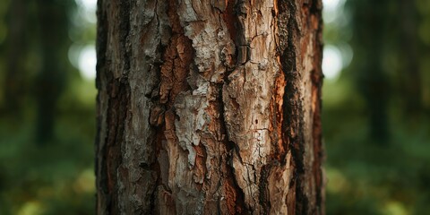 Close-up of tree bark pattern serving as a background for text layout, highlighting forest conservation efforts