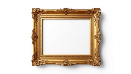 Decorative golden border framing the artwork, enhancing visual presentation