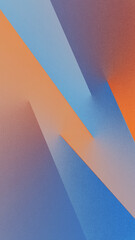 Light blue red orange yellow coral peach pink purple abstract background. Geometric pattern shape line stripe diagonal triangle 3D. Noise grain grainy. Colorful.Soft shade.Contrast combination.Design.
