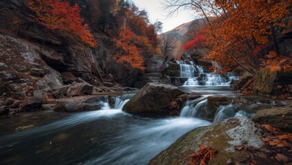 Suuctu waterfalls in Mustafakemalpasa, Bursa highlight erosion processes in a scenic natural setting