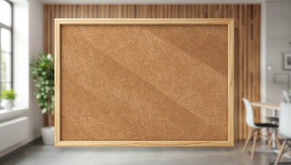 Fototapeta premium Cork board surface with pinholes serving as a background for display and arrangement of notes or images