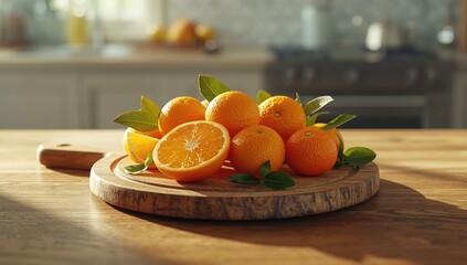 Oranges halved for juice production, highlighting food preparation safety measures