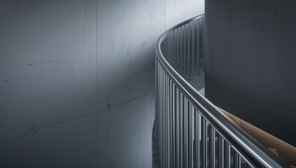 Steel railing system installed for fall restraint, safety measures in elevated work environments