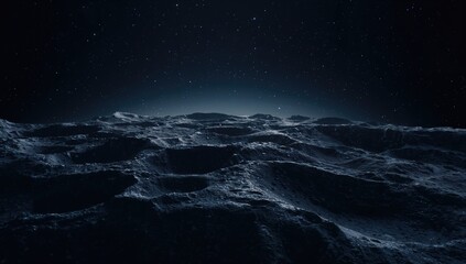 Moons rugged surface with detailed craters and mountains, used in space science educational materials