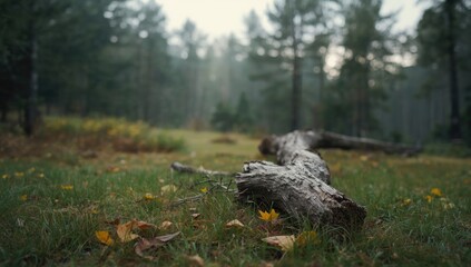 Dead tree standing in a forest, potential hazard in natural landscape setting