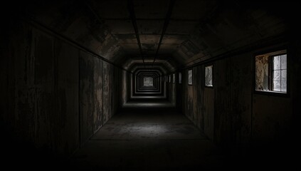 Underground Cold War bunker passage safety and protection features