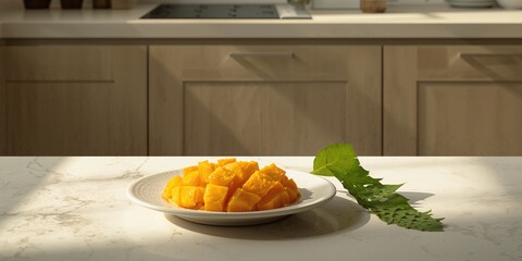 Dried mango paste incorporated into a sweet treat, highlighting fruit preservation methods