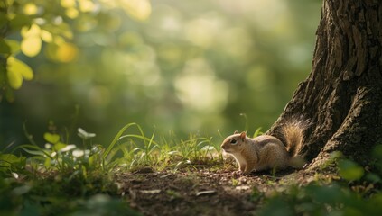Formosan ground squirrel resting outdoors, suitable for educational wildlife backgrounds