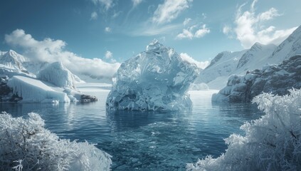 Snow and ice thawing, climate change indicator, Earth Day