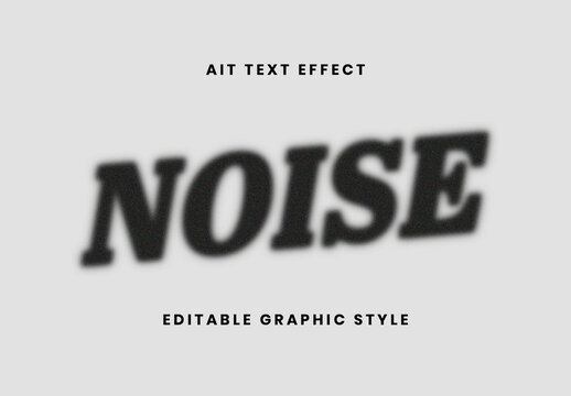 Black Grainy Noise Bad Print Distorted Text Effect Bold Noise Grunge Font