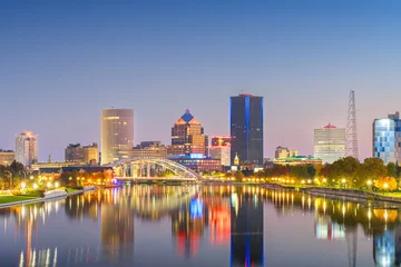 Fototapete Rund New York Rochester, New York, USA Cityscape on the Genesee River. 4087  © Kovacs