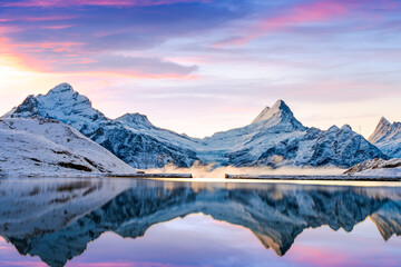 Lake Bachalpsee in Switzerland at Dawn 4082