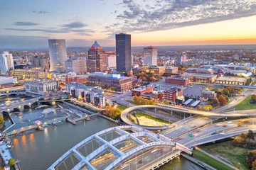 Fototapeten New York Rochester, New York, USA Cityscape on the Genesee River. 4093  © Kovacs