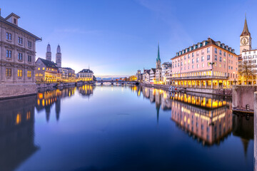 Zurich, Switzerland on the Limmat River 4038