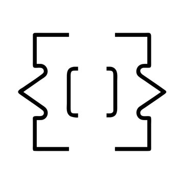 Icon design representing a parallel tuned circuit with inductance and capacitance