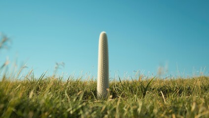 Columnar cactus with dense white pubescence, used in drought-resistant planting