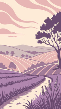 Serene Lavender Sunrise