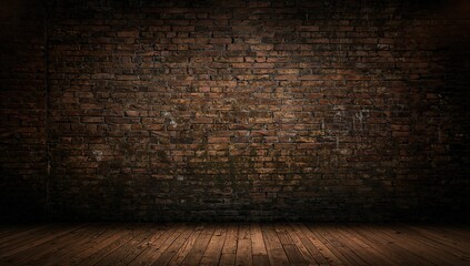 Old castle's dark brick wall, ancient red stone texture suitable for architectural restoration