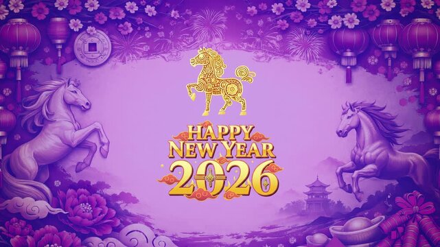 Elegant Lunar New Year Celebration Animation