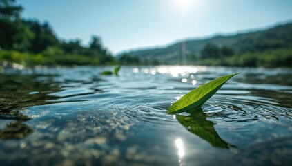 Leafy canopy with sky visible, ideal for nature preservation materials