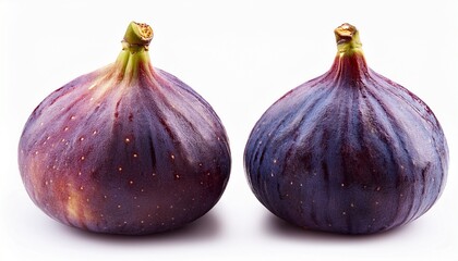 purple figs isolated on white background