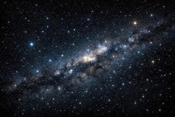 Obraz premium Deep dark starry sky with vibrant stars creating textured backdrop