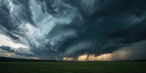 Approaching storm over Transcarpathian region, weather alert for regional safety assessment