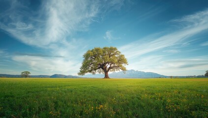 Fototapeta premium Water and foliage scene emphasizing ecological preservation, Earth Day