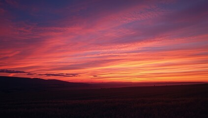 A colorful evening sky with a sunset, used as a background for visual design, World Environment Day