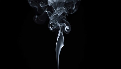 Dark background featuring isolated smoke pattern suitable for background or layout design, visual clarity