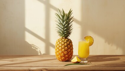 Sliced pineapple arranged on a cutting board, highlighting fruit processing and preparation, National Fruit and Vegetable Month