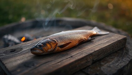 Wood-fired grilled fish, highlighting traditional cooking methods, World Ocean Day