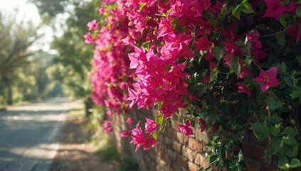 Obraz premium Close-up of vibrant pink flowers on bridal veil and Rhodes ivy plants, ideal for floral arrangements, World Flower Day
