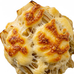 Macro Detail of Belgian Chicons au Gratin Cheese Crust