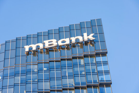 Warszawa, Polska, 4 stycznia 2026 r. Siedziba mBank w Warszawie.