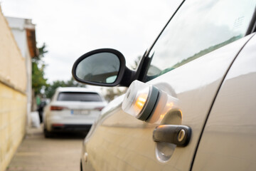 V16 emergency light beacon providing roadside safety and preventing car accidents