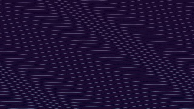 Mesmerizing geometric wave lines animation blue purple gradient 4K seamless loop undulating parallel lines hypnotic wave patterns