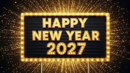 Fototapeta premium 2027 Happy New Year