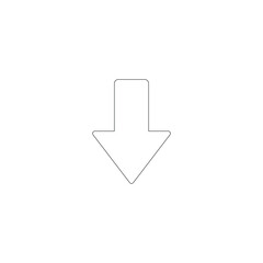 Down Arrow Icon for Interface Design
