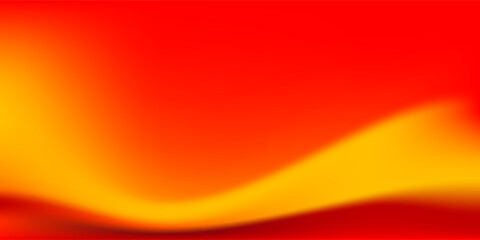 Red and Yellow wave gradient background. vibrant color banner design with copy space. vector illustration