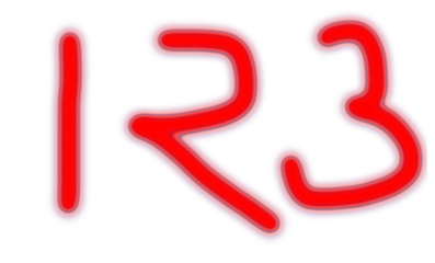 Bold red glowing neon numbers 1, 2, and 3 against a stark white background, creating a vibrant and energetic visual